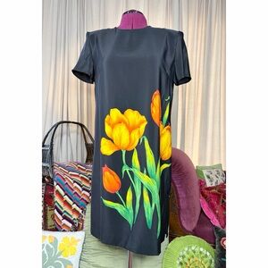 80s Sag Harbor Floral Dress